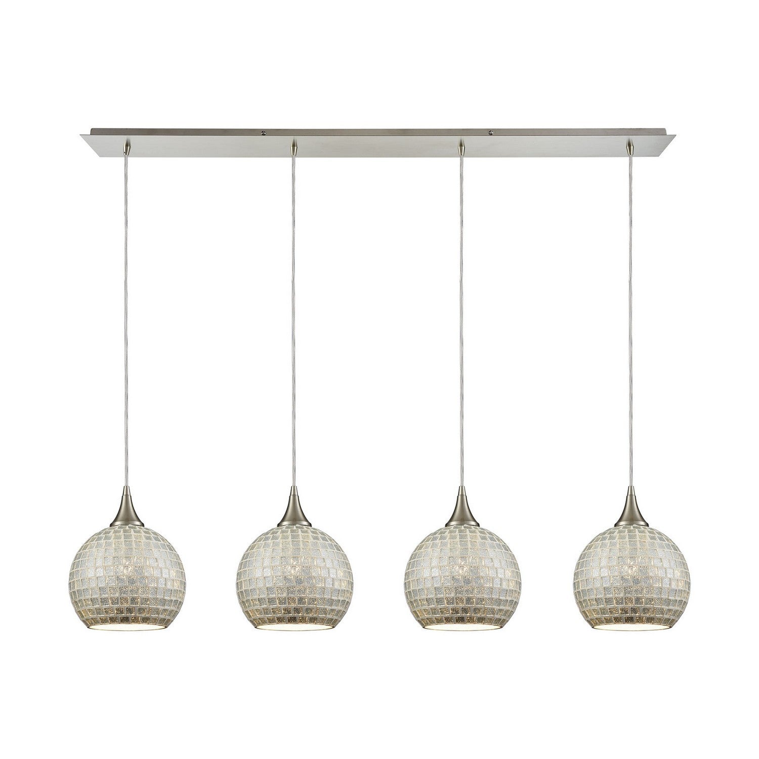 ELK Home - 529-4LP-SLV - Four Light Pendant - Fusion - Satin Nickel
