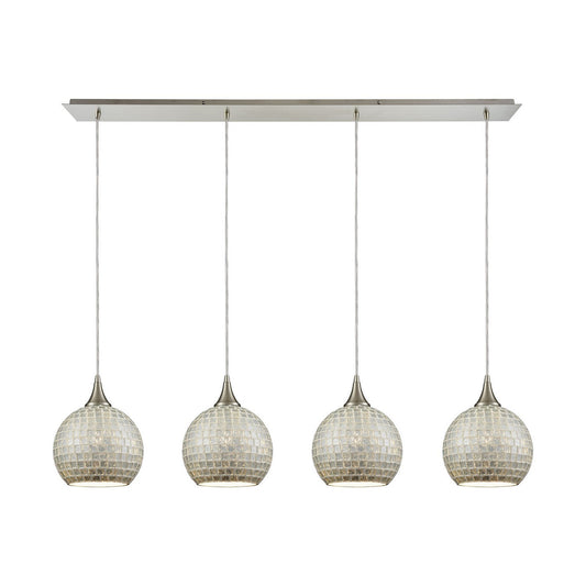 ELK Home - 529-4LP-SLV - Four Light Pendant - Fusion - Satin Nickel