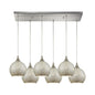 ELK Home - 529-6RC-SLV - Six Light Pendant - Fusion - Satin Nickel