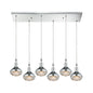 ELK Home - 56623/6RC - Six Light Pendant - Ravette - Polished Chrome