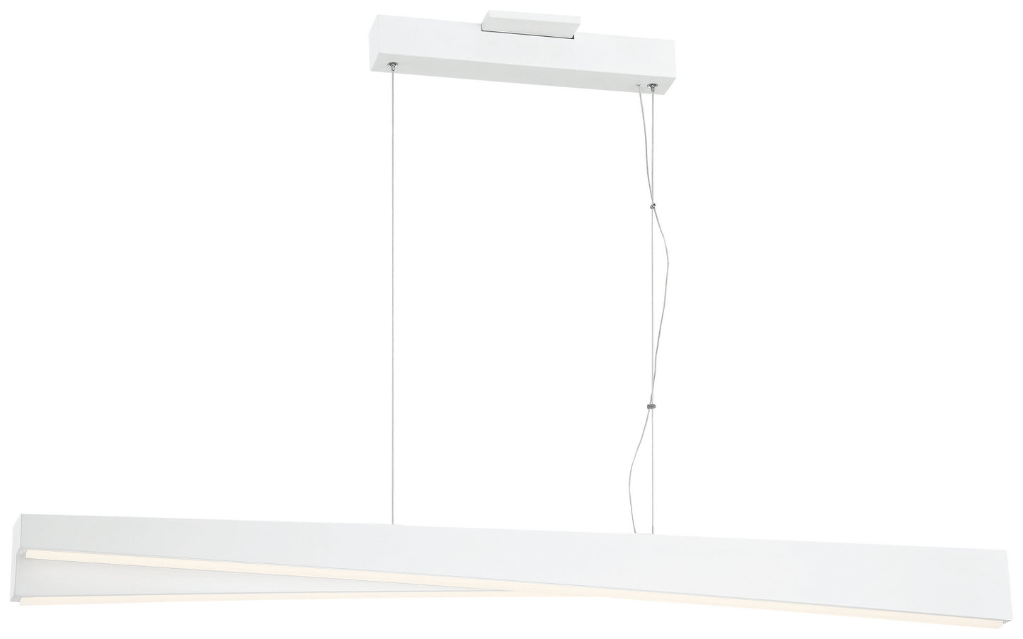 George Kovacs - P1155-655-L - LED Island Pendant - So Inclined - Sand White