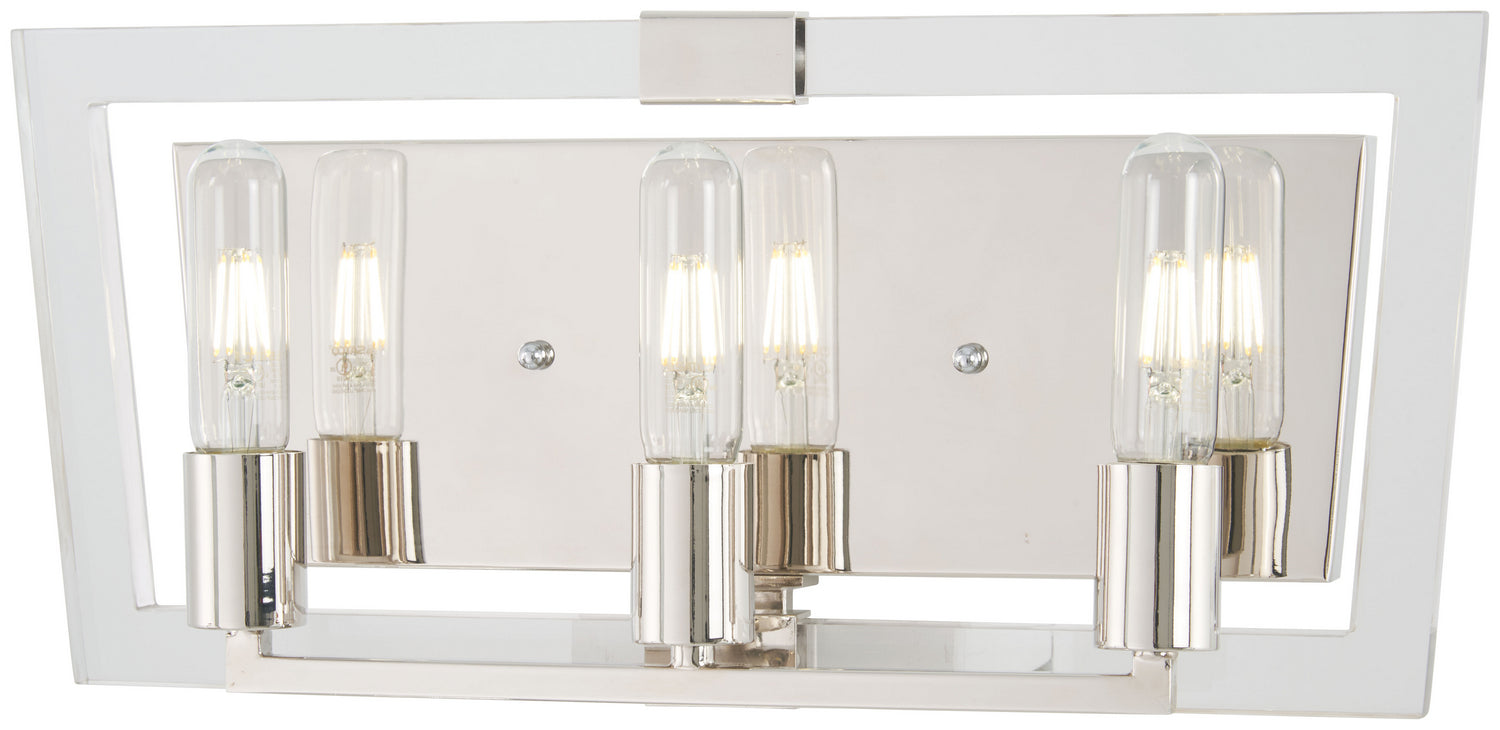 George Kovacs - P1373-613 - Three Light Bath - Crystal Chrome - Polished Nickel