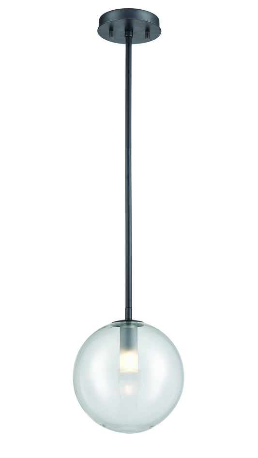 DVI Lighting - DVP27010GR-CL - One Light Pendant - Courcelette - Graphite With Clear Glass
