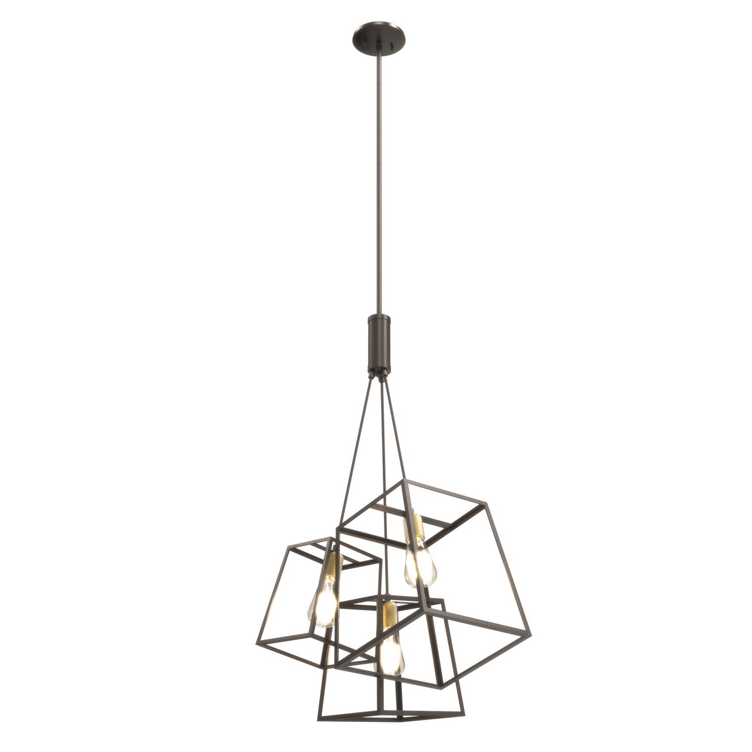 DVI Lighting - DVP29023MF+EB - Three Light Pendant - Cape Breton - Multiple Finishes And Ebony