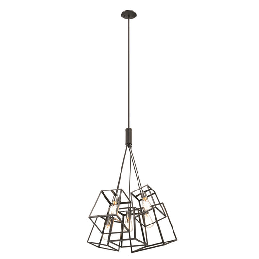 DVI Lighting - DVP29025MF+EB - Five Light Pendant - Cape Breton - Multiple Finishes And Ebony