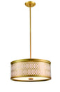 DVI Lighting - DVP33920VBR-SW - Two Light Pendant - Tortona - Venetian Brass With Sateen White Shade