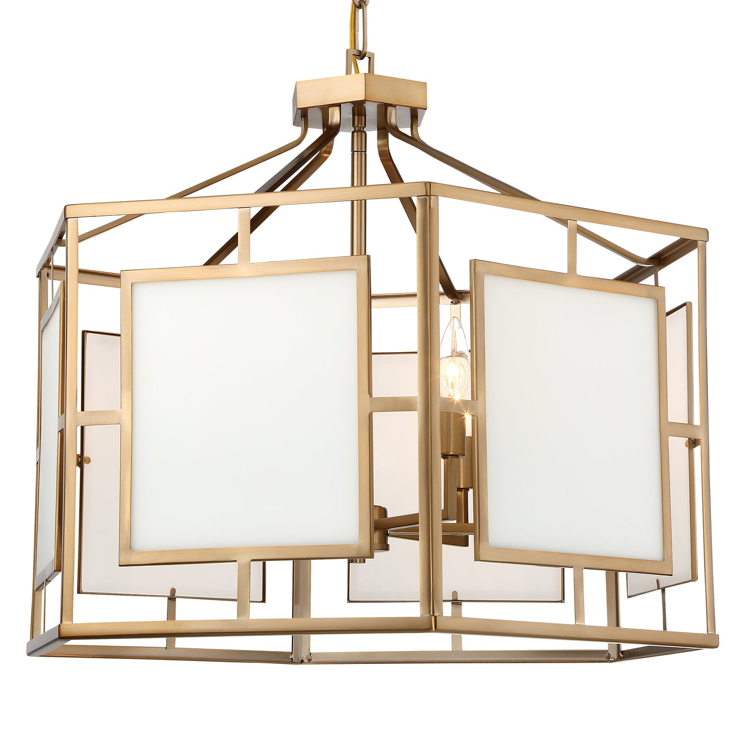 Crystorama - HIL-996-VG - Six Light Chandelier - Hillcrest - Vibrant Gold