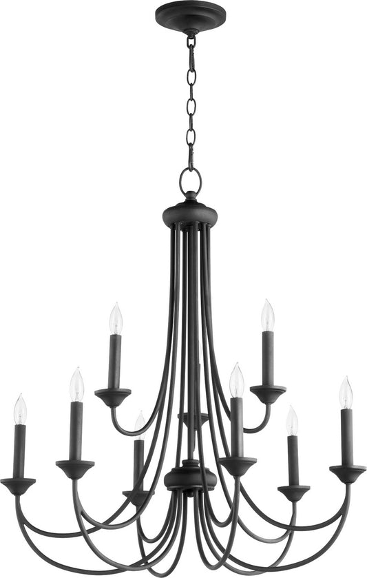 Quorum - 6250-9-69 - Nine Light Chandelier - Brooks - Textured Black