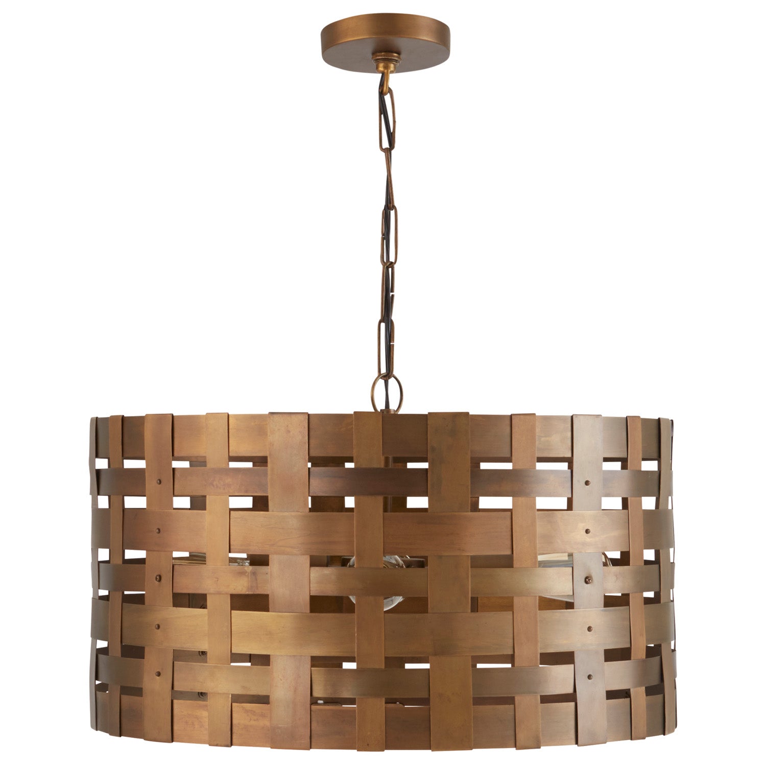 Capital Lighting - 330441PA - Four Light Pendant - Alta - Patinaed Brass