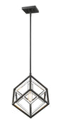 Z-Lite - 457MP-CH-MB - One Light Pendant - Euclid - Chrome / Matte Black