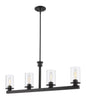 Z-Lite - 462-4L-BRZ - Four Light Linear Chandelier - Savannah - Bronze