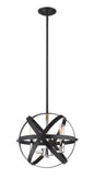 Z-Lite - 463-12HBK-CH - Three Light Pendant - Cavallo - Hammered Black / Chrome