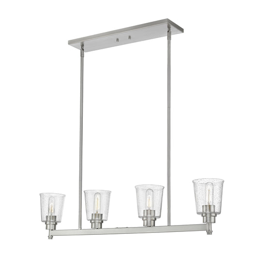 Z-Lite - 464-4L-BN - Four Light Linear Chandelier - Bohin - Brushed Nickel