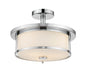 Z-Lite - 465SF14-CH - Two Light Semi Flush Mount - Savannah - Chrome