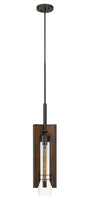 Cal Lighting - FX-3690-1 - One Light Pendant - Almeria - Pine/Iron