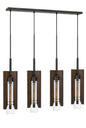 Cal Lighting - FX-3690-4 - Four Light Pendant - Almeria - Pine/Iron