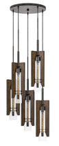Cal Lighting - FX-3690-5 - Five Light Pendant - Almeria - Pine/Iron