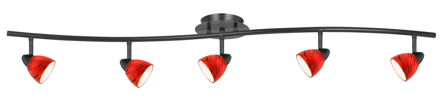 Cal Lighting - SL-954-5-DB/RDS - Five Light Pendant - Serpentine - Dark Bronze