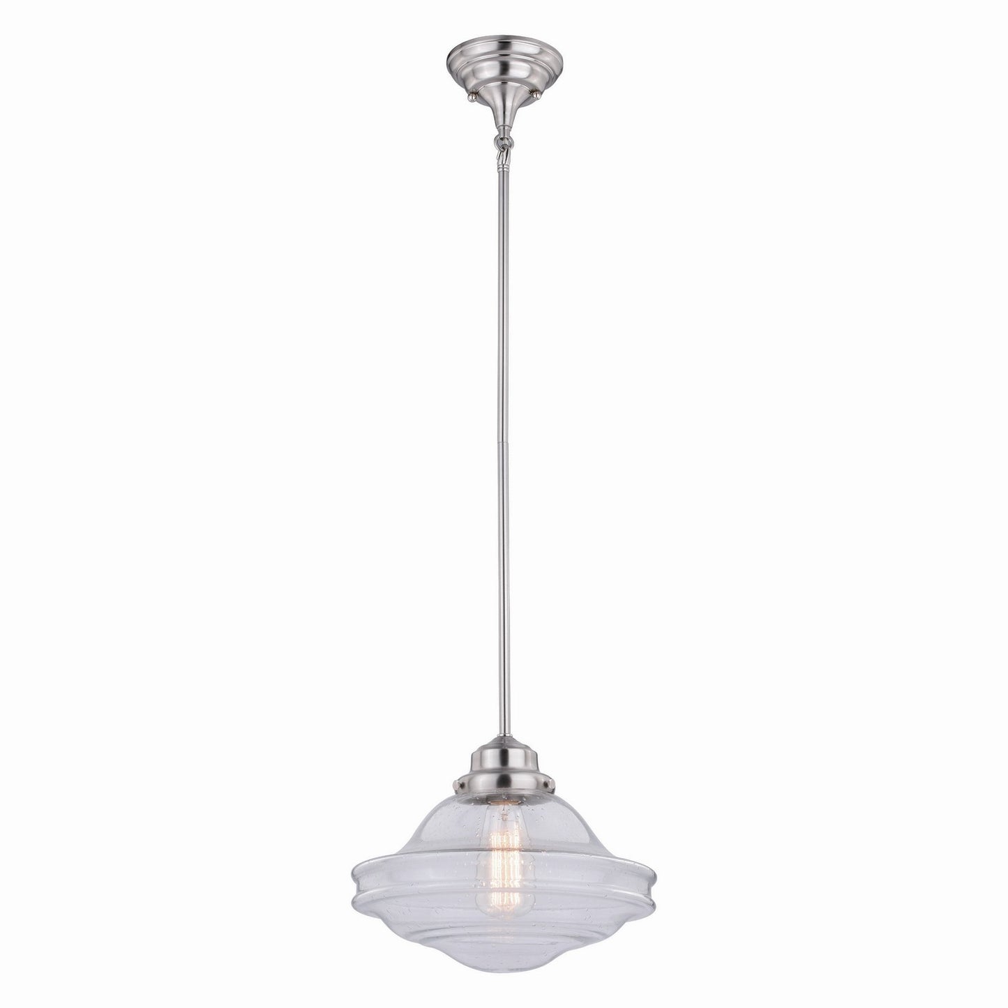 Vaxcel - P0268 - One Light Pendant - Huntley - Satin Nickel