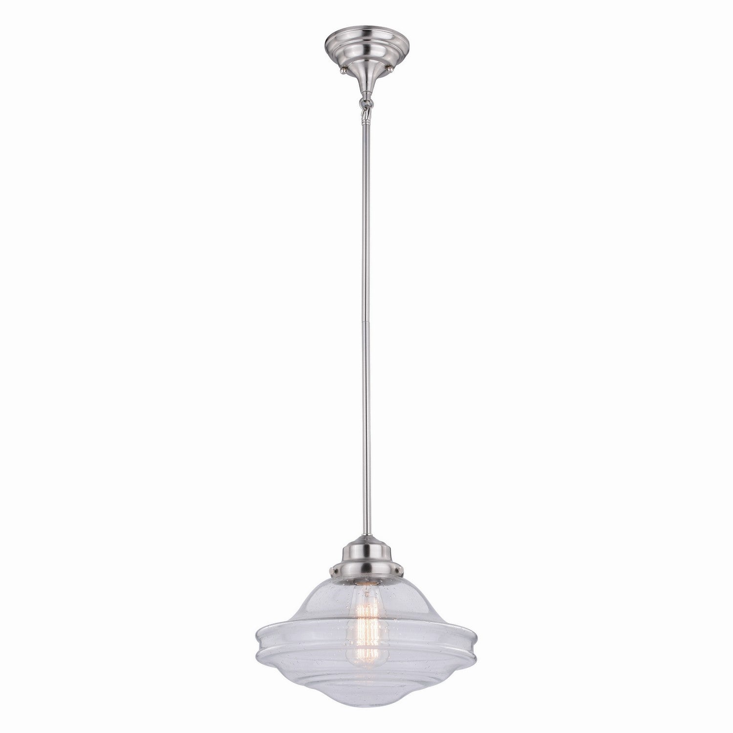 Vaxcel - P0268 - One Light Pendant - Huntley - Satin Nickel