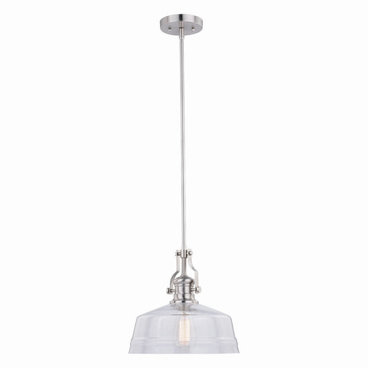Vaxcel - P0273 - One Light Pendant - Beloit - Satin Nickel