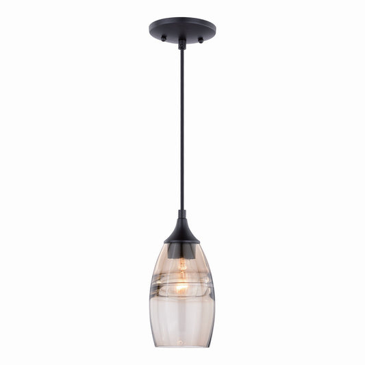 Vaxcel - P0277 - One Light Mini Pendant - Milano - Oil Rubbed Bronze