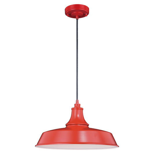 Vaxcel - T0489 - One Light Outdoor Pendant - Dorado - Red and White