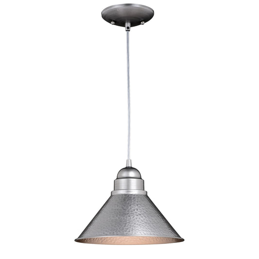 Vaxcel - T0493 - One Light Outdoor Pendant - Outland - Brushed Pewter