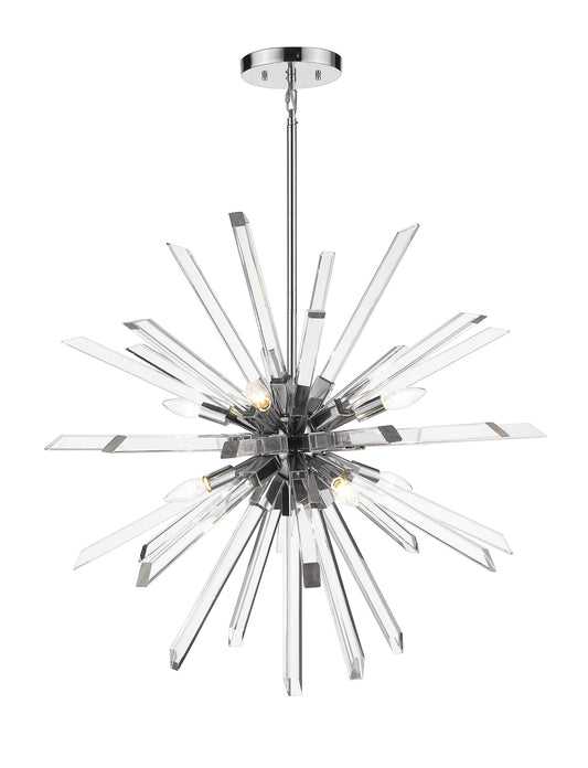 Z-Lite - 4003-8CH - Eight Light Chandelier - Burst - Chrome