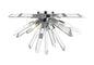 Z-Lite - 4003-F-CH - Four Light Flush Mount - Burst - Chrome