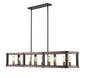 Z-Lite - 472-10L-RM - Ten Light Linear Chandelier - Kirkland - Rustic Mahogany