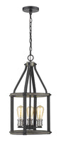 Z-Lite - 472-3P-ABB - Three Light Pendant - Kirkland - Ashen Barnboard