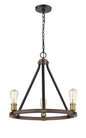 Z-Lite - 472-3RM - Three Light Chandelier - Kirkland - Rustic Mahogany