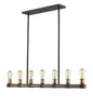 Z-Lite - 472-7L-RM - Seven Light Linear Chandelier - Kirkland - Rustic Mahogany