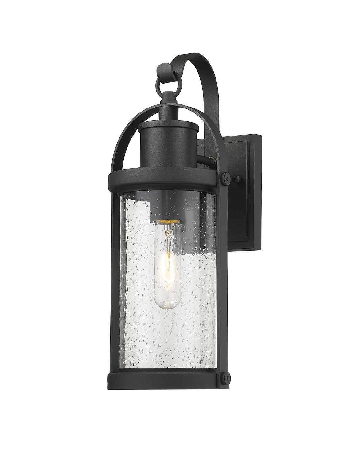 Z-Lite - 569S-BK - One Light Outdoor Wall Mount - Roundhouse - Black