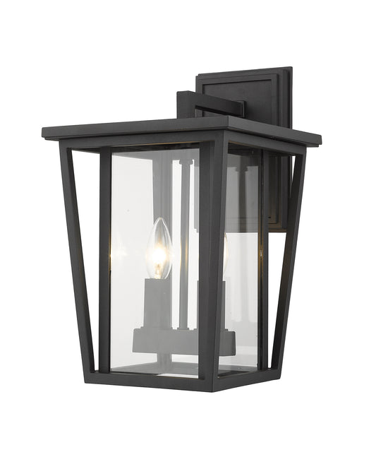 Z-Lite - 571M-BK - Two Light Outdoor Wall Mount - Seoul - Black