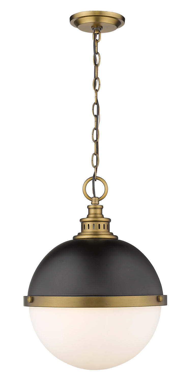 Z-Lite - 619P14-MB-FB - Two Light Pendant - Peyton - Matte Black / Factory Bronze