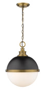 Z-Lite - 619P14-MB-FB - Two Light Pendant - Peyton - Matte Black / Factory Bronze