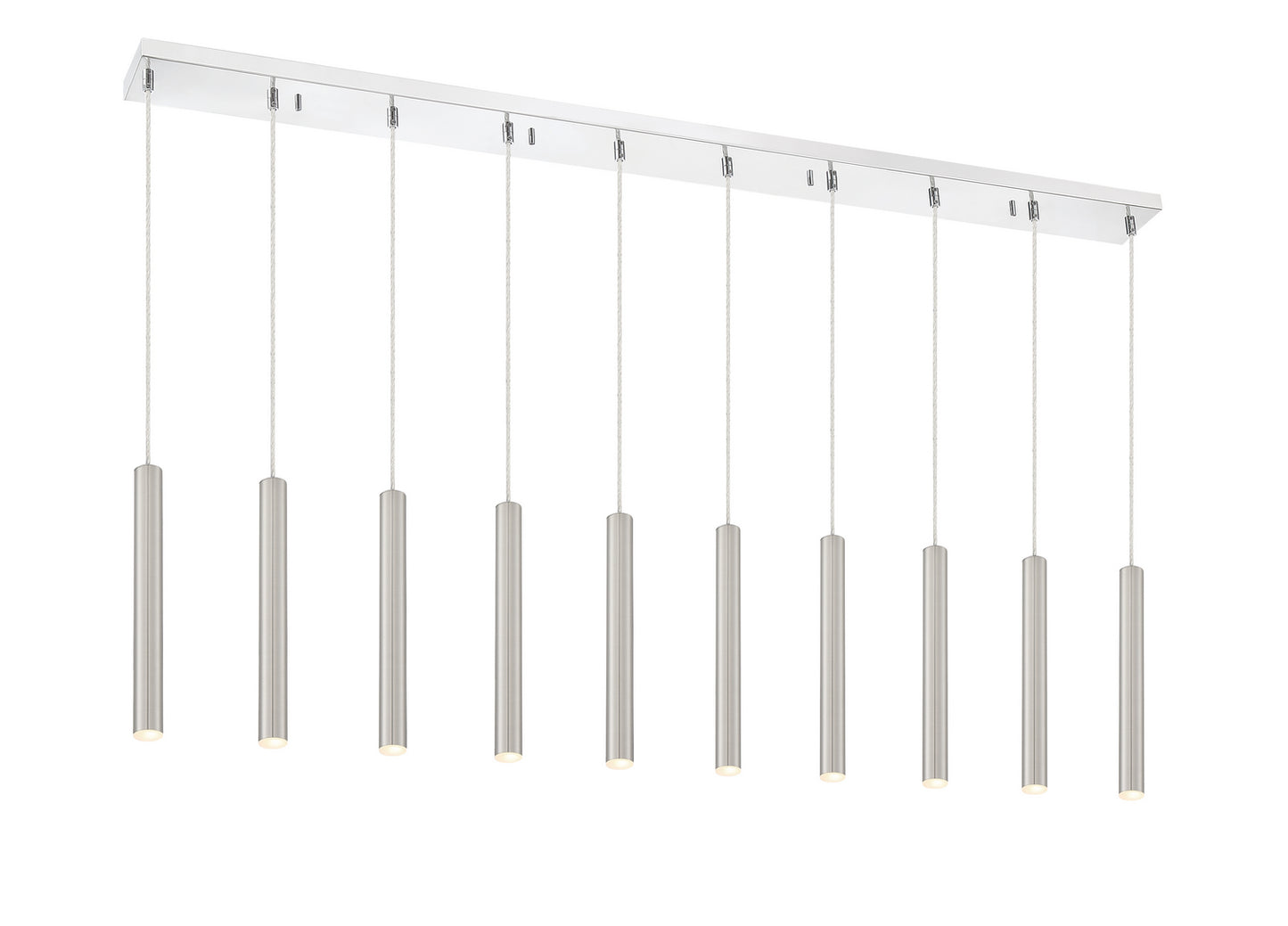 Z-Lite - 917MP12-BN-LED-10LCH - LED Linear Chandelier - Forest - Chrome