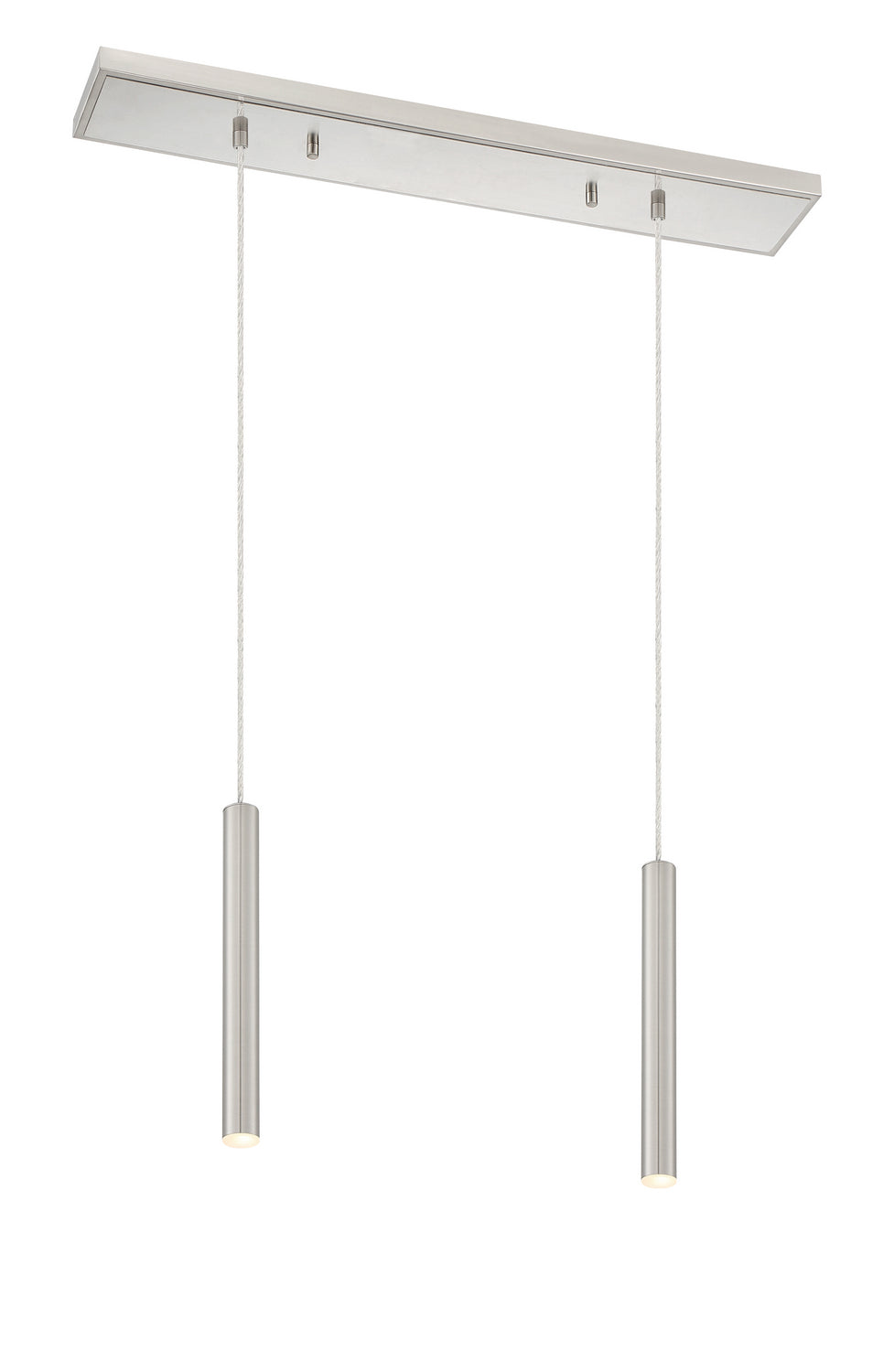 Z-Lite - 917MP12-BN-LED-2LBN - LED Linear Chandelier - Forest - Brushed Nickel