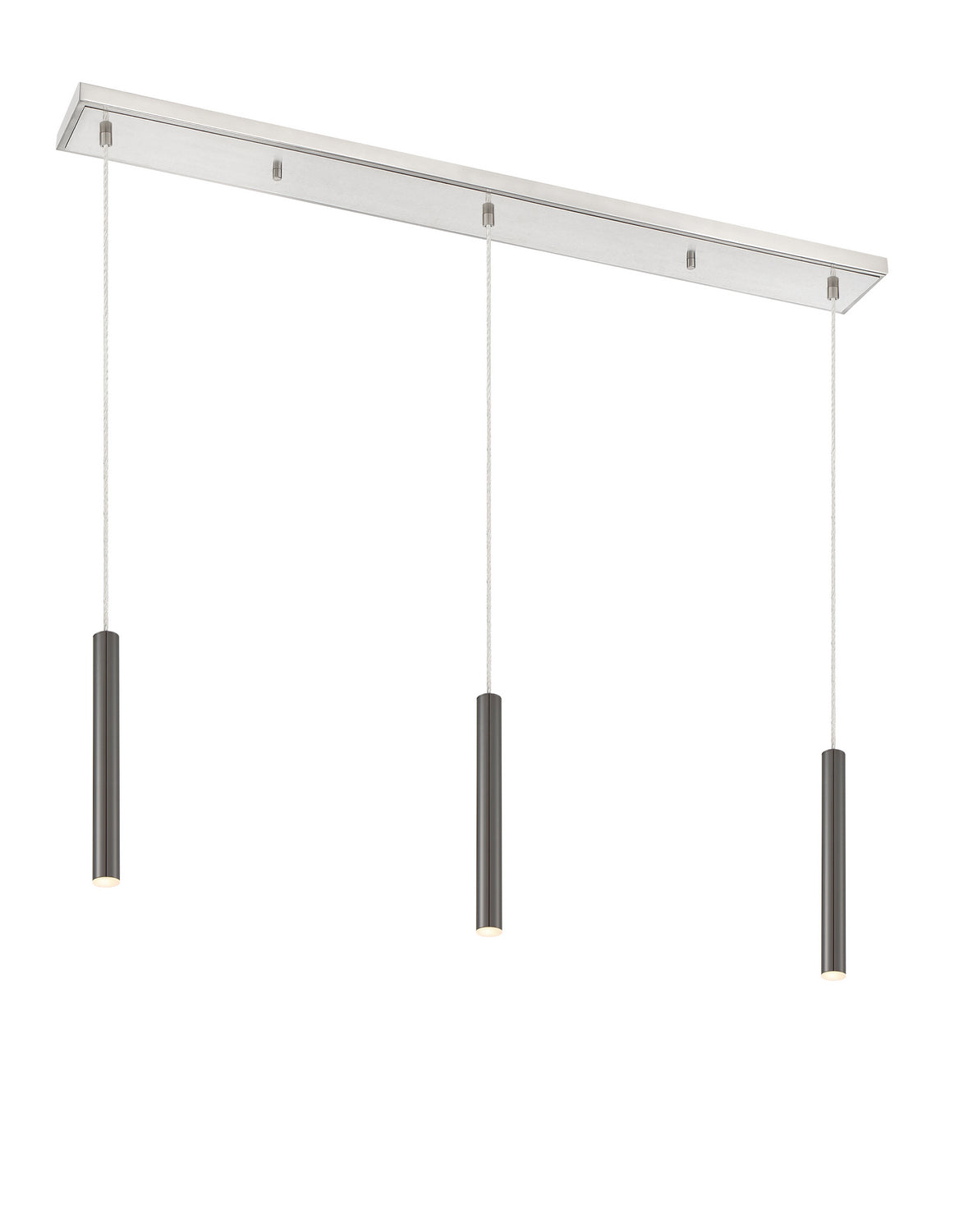 Z-Lite - 917MP12-PBL-LED-3LBN - LED Linear Chandelier - Forest - Brushed Nickel