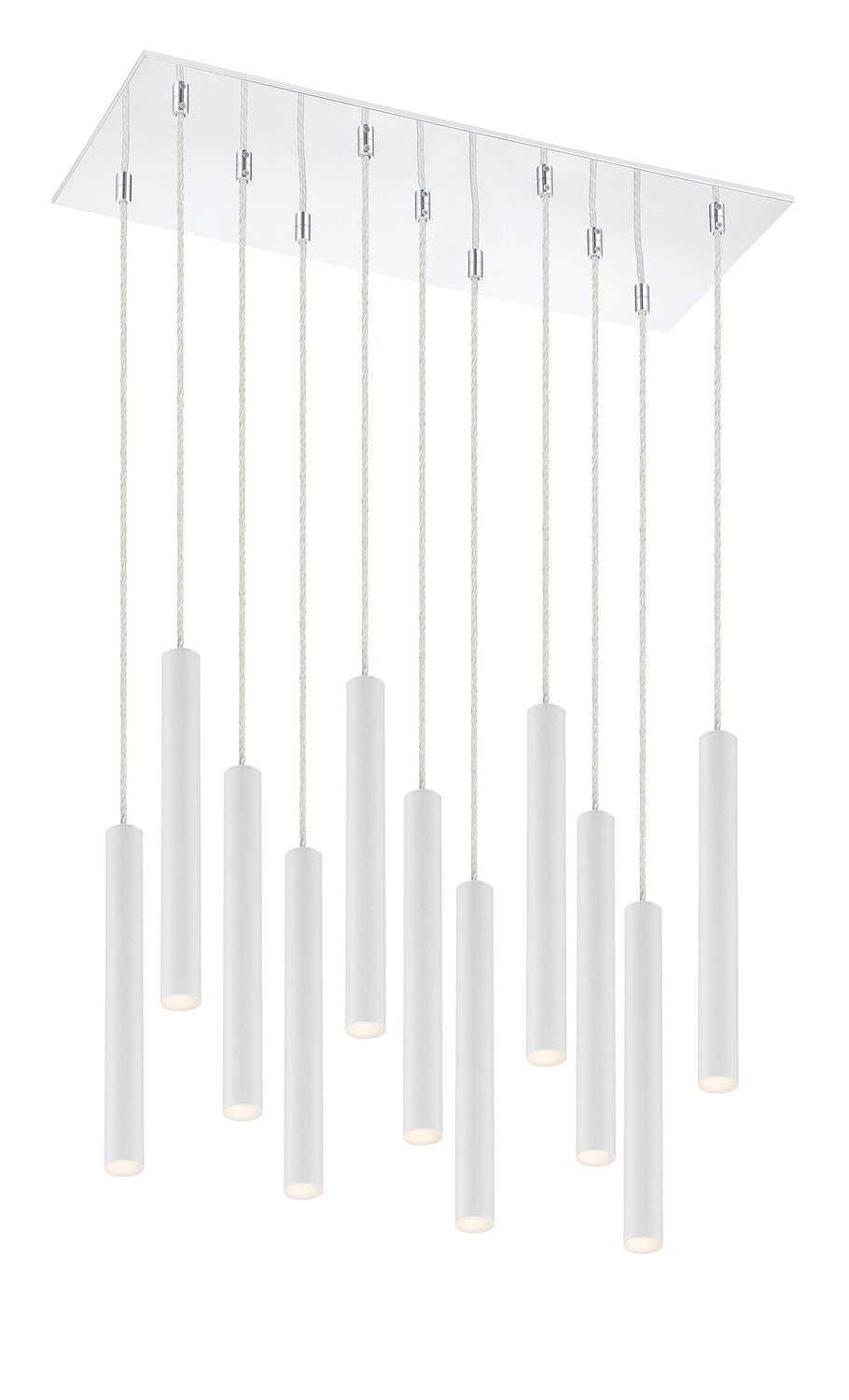 Z-Lite - 917MP12-WH-LED-11LCH - LED Chandelier - Forest - Chrome