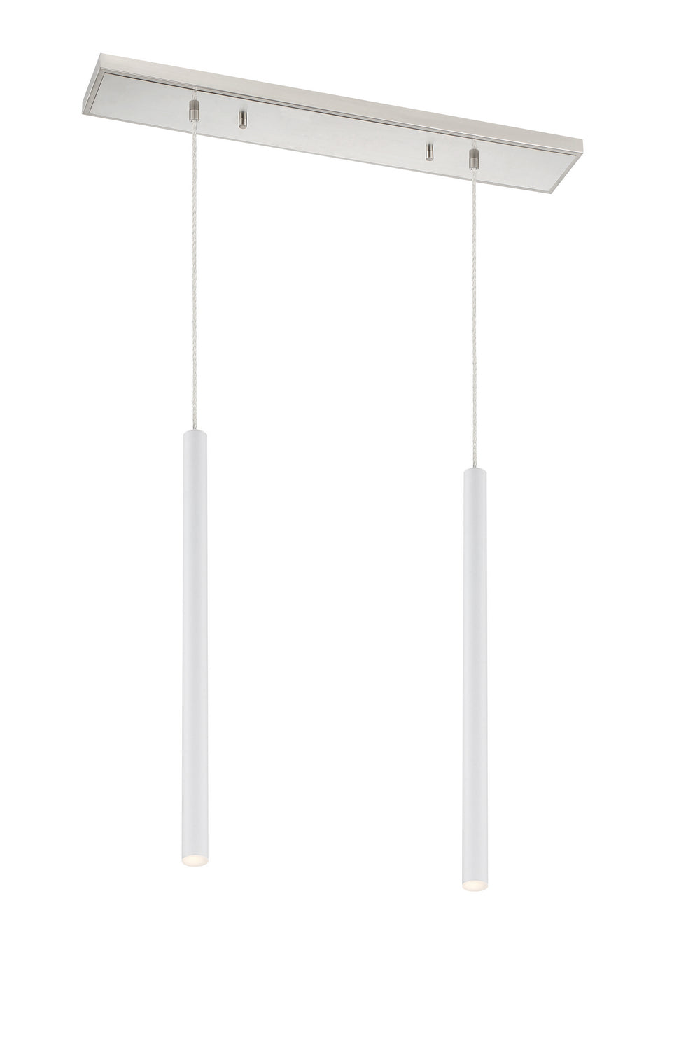 Z-Lite - 917MP24-WH-LED-2LBN - LED Linear Chandelier - Forest - Brushed Nickel