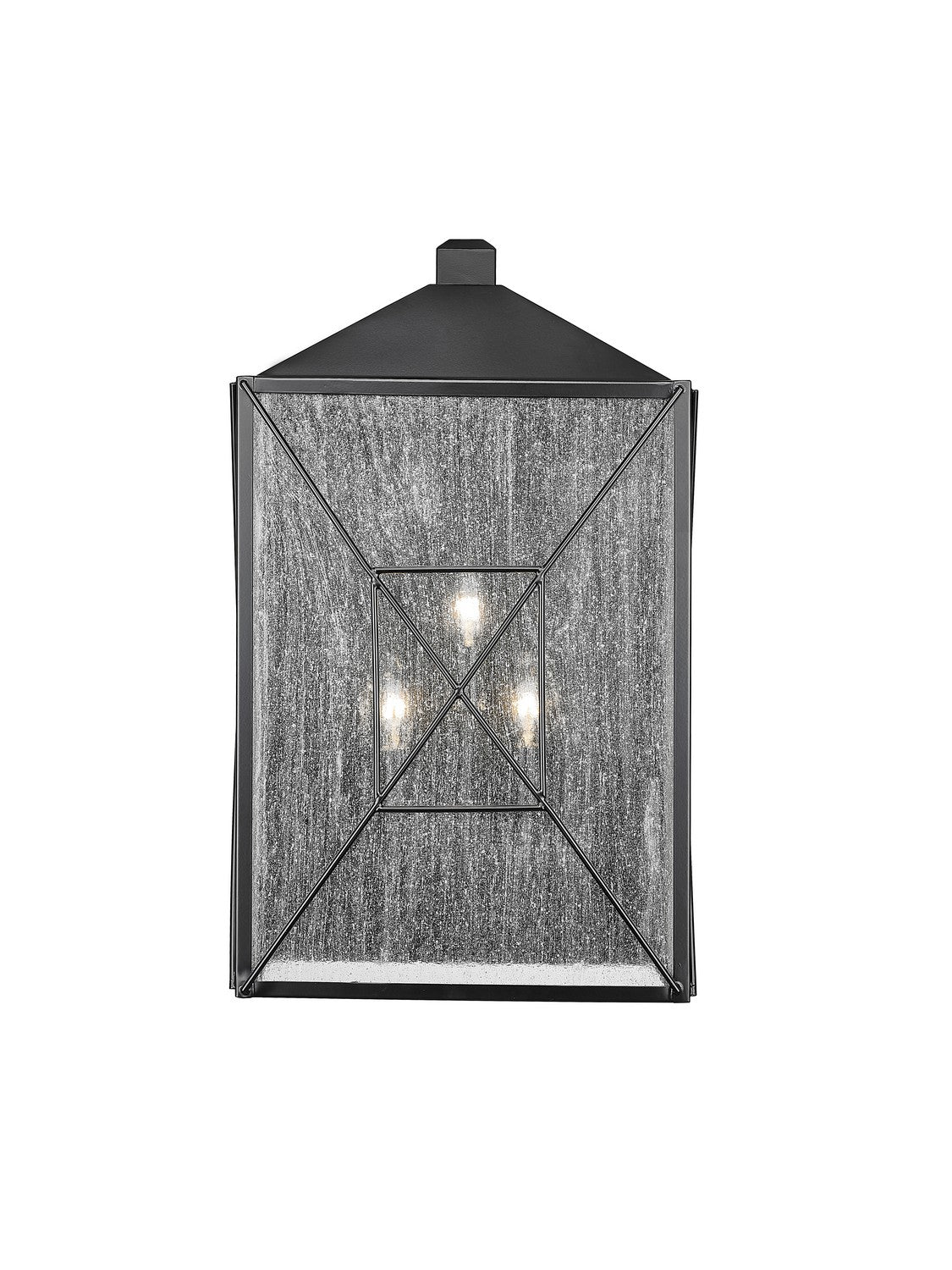 Millennium - 42643-PBK - Three Light Outdoor Wall Sconce - Caswell - Powder Coated Black