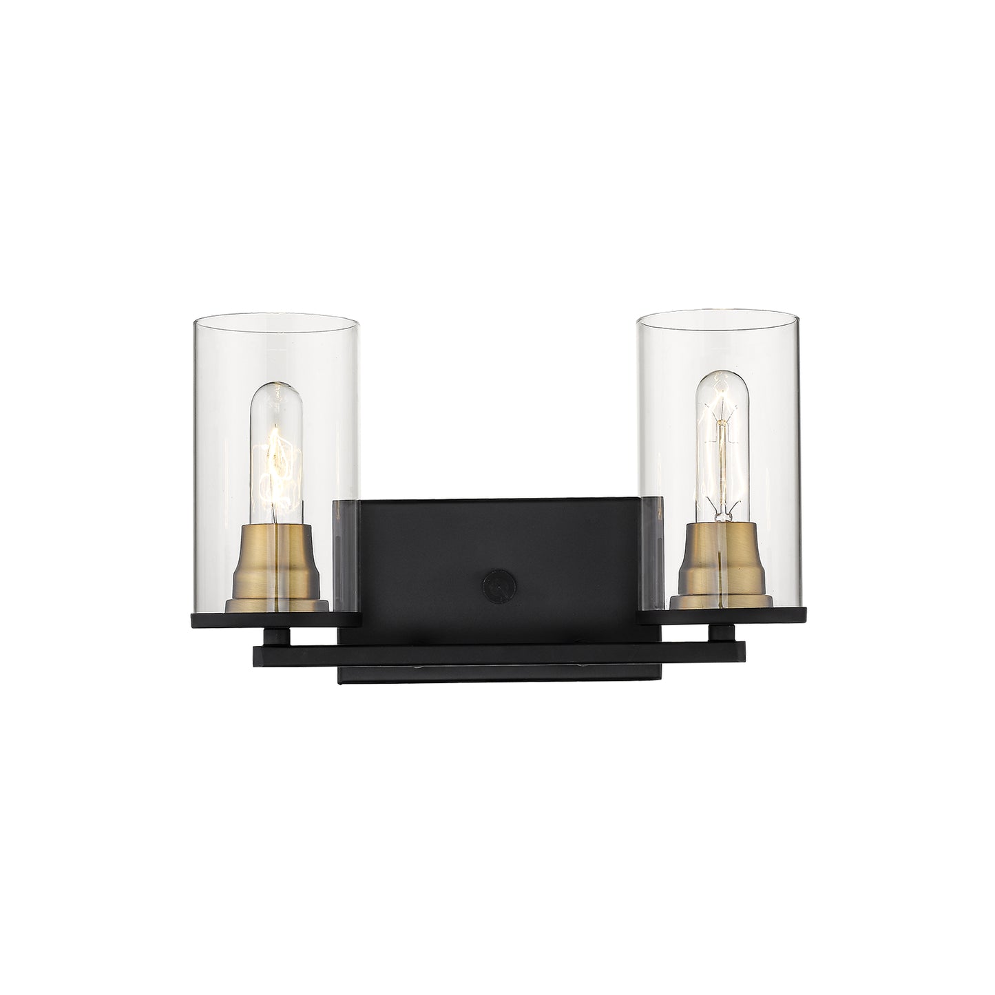 Millennium - 3492-MB/HBZ - Two Light Vanity - Pasadena - Matte Black/Heirloom Bronze