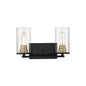 Millennium - 3492-MB/HBZ - Two Light Vanity - Pasadena - Matte Black/Heirloom Bronze