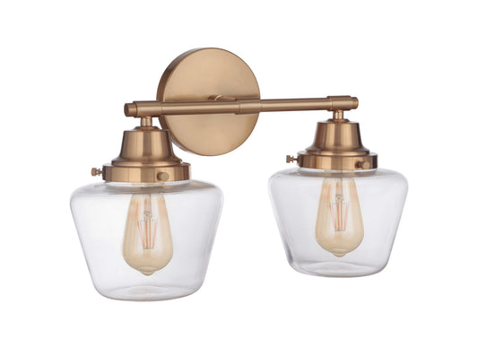 Craftmade - 19518SB2 - Two Light Vanity - Essex - Satin Brass