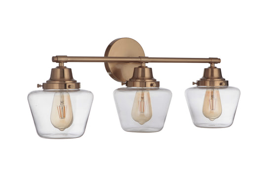 Craftmade - 19528SB3 - Three Light Vanity - Essex - Satin Brass