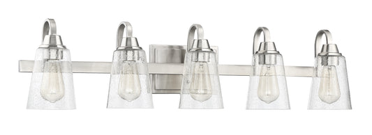 Craftmade - 41905-BNK-CS - Five Light Vanity - Grace - Brushed Polished Nickel