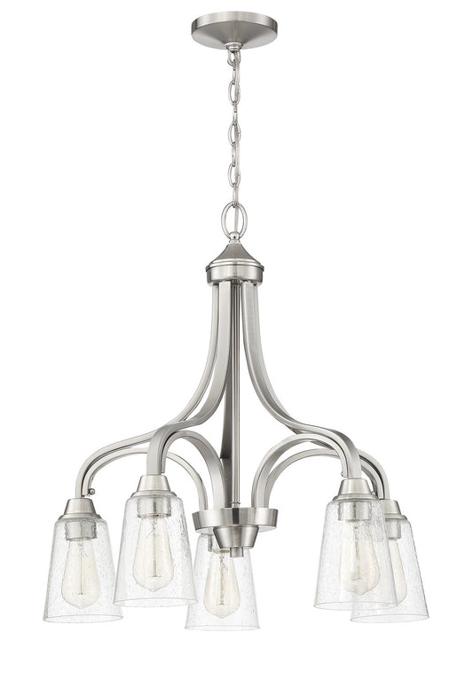 Craftmade - 41915-BNK-CS - Five Light Chandelier - Grace - Brushed Polished Nickel